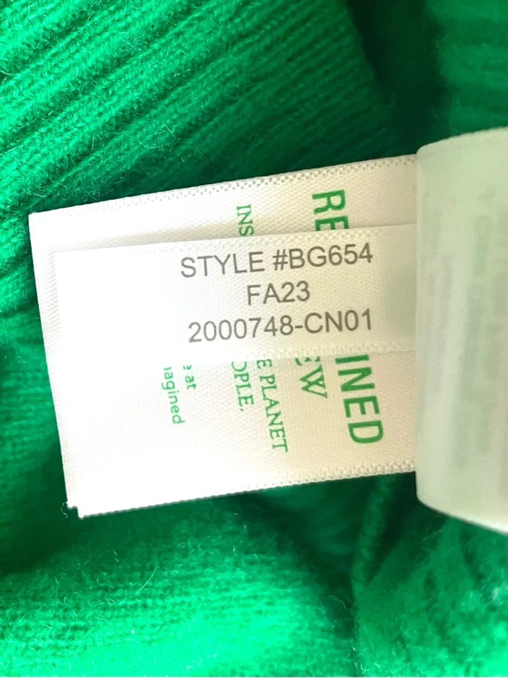 J. Crew Green Crewneck Sweater